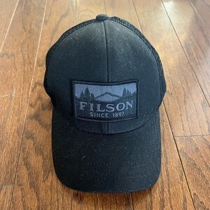 Filson Logger Black Mesh Cap Hat